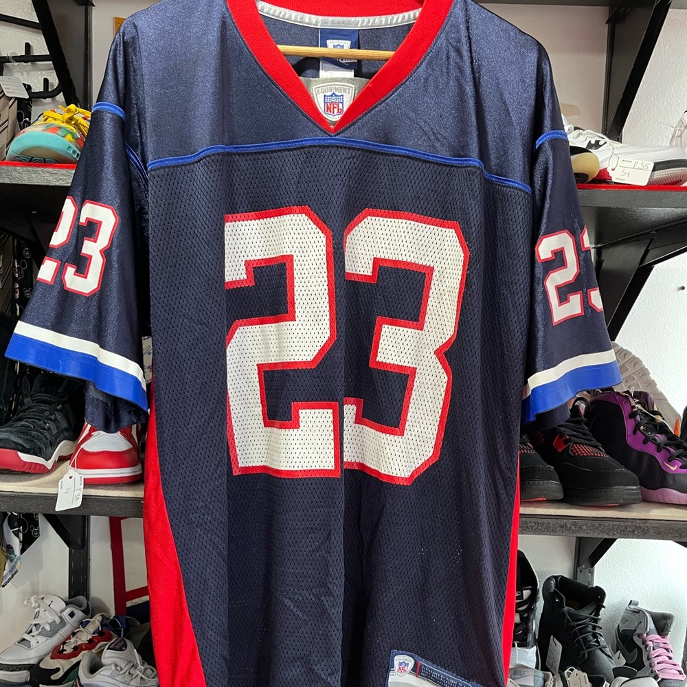 NFL Vintage Buffalo Bills Number 23 Mesh Football Jersey - Navy & Red